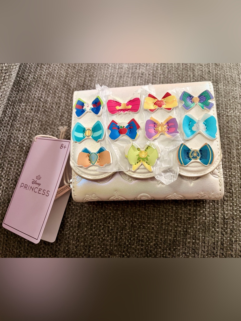 Loungefly Multicolor Bow Sticker Set - Blue Pink Yellow Green Purple Peach Cream
